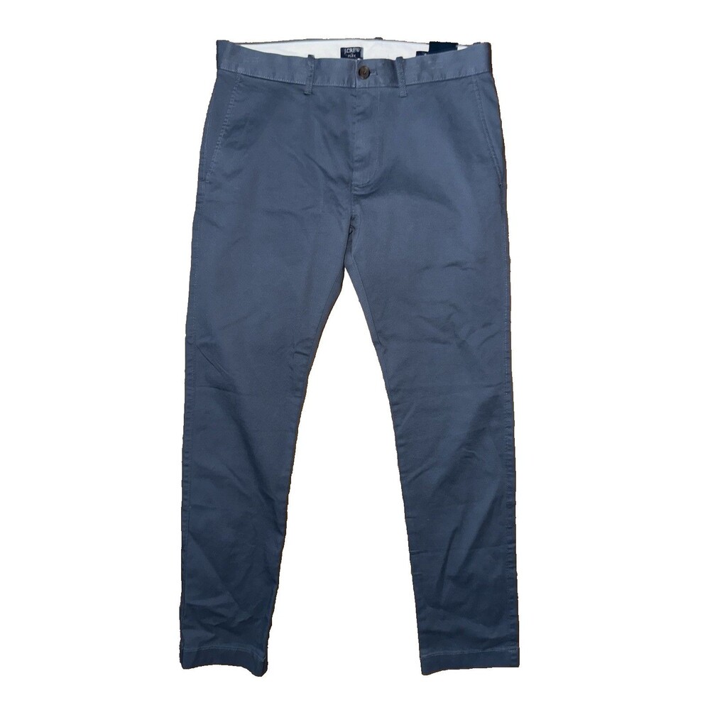 NWT J. Crew Mens 31x32 Flex Blue Slim Straight Leg Pants